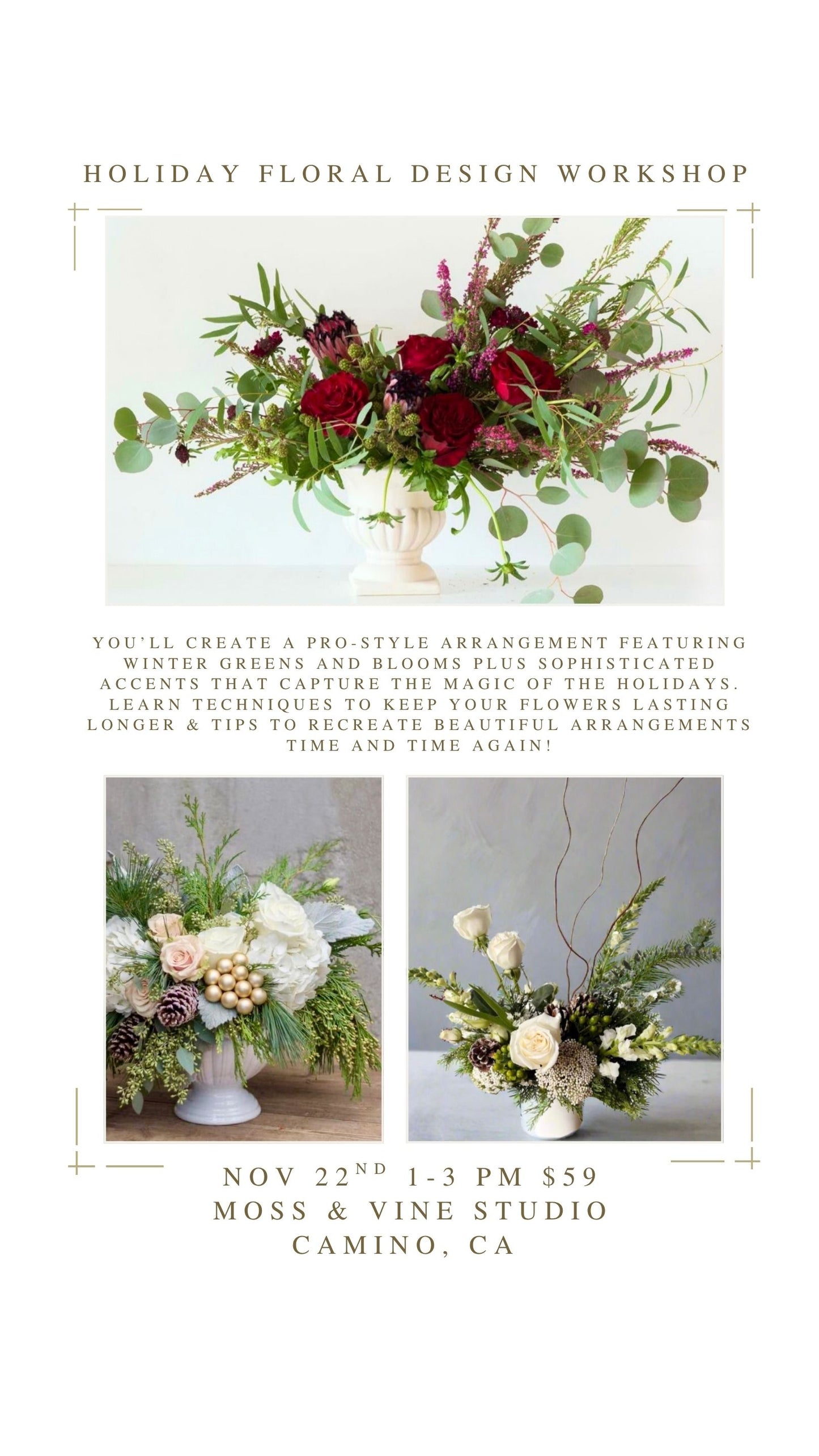 Holiday Floral Design Workshop