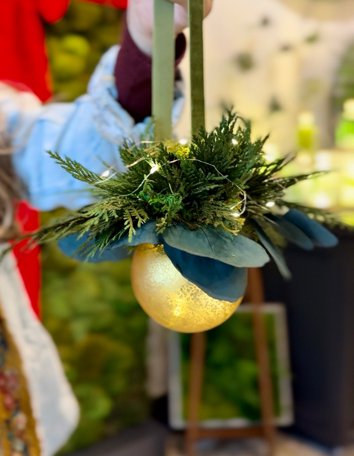 Holiday Ornament Workshop with Everlasting Greenery & Easy Rechargeable Lights