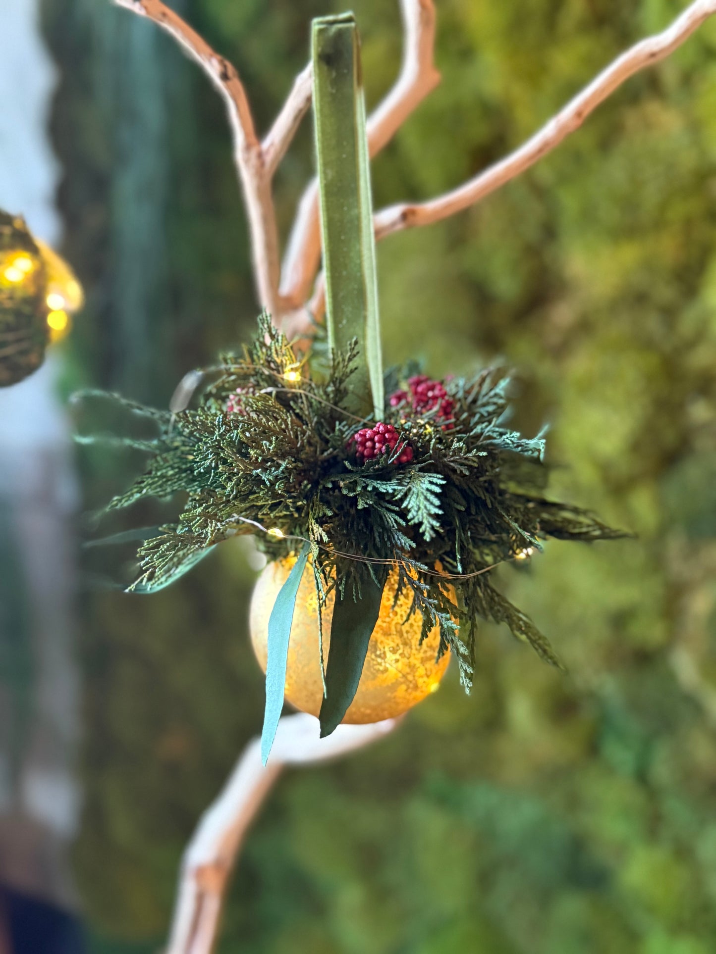 Holiday Ornament Workshop with Everlasting Greenery & Easy Rechargeable Lights